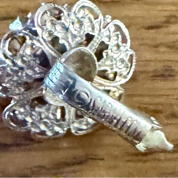 Sarah Coventry Ruby Red Rhinestone Gold Clip-On Earrings | Valentine’s Day ❤️ - Picture 5 of 12